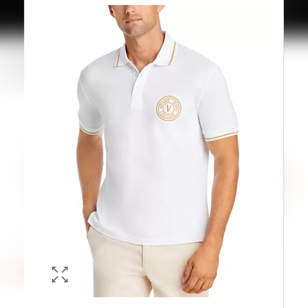 Versace Jeans Couture logo-embroidered polo shirt Size XL